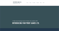 Desktop Screenshot of pawprintgames.com