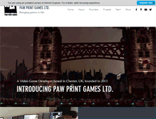 Tablet Screenshot of pawprintgames.com